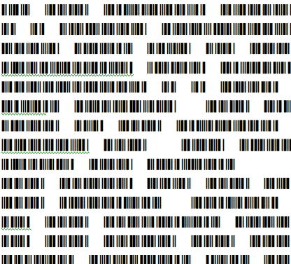 bar code image. Barcode version of Hybrids