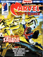 Marvel Superheroes cover with Captain Britain