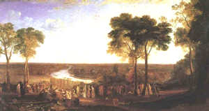 England: Richmond Hill on the Prince Regent's Birthday, by JMW Turner,         1819.