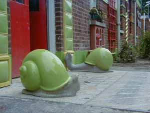 Snail sculptures at Bethlem hospital