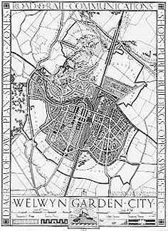 An early map of Welwyn Garden City